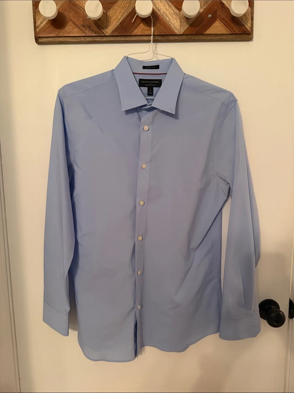 Banana Republic Men’s Light Blue Button-Down Dress Shirt